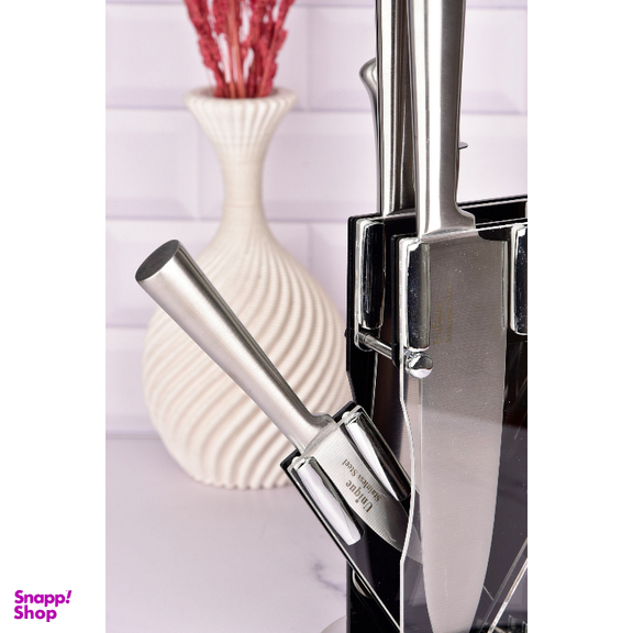 سرویس چاقو 8 پارچه آشپزخانه یونیک طرح 2 کد 5511