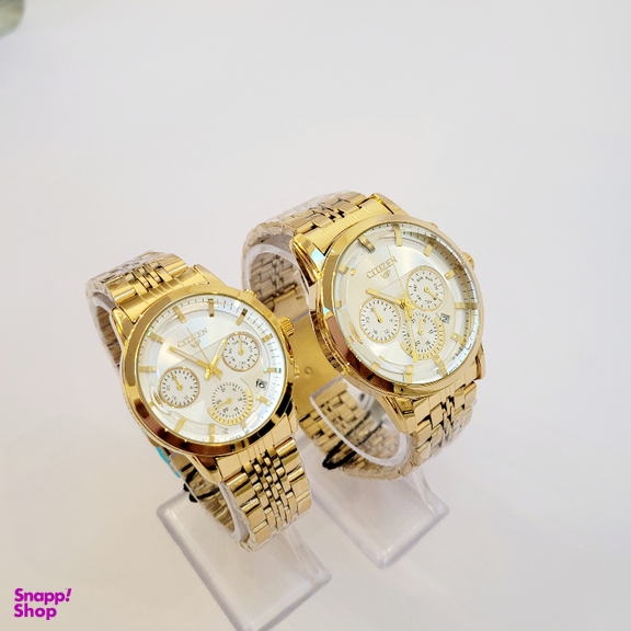 ست ساعت مچی عقربه ای زنانه و مردانه سیتیزن کد 1008