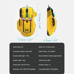 ماوس باسیم مخصوص بازی مدل G6