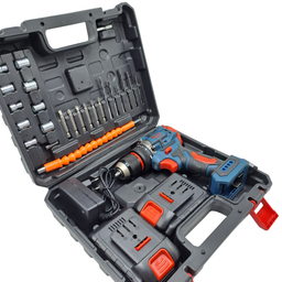 دریل پیچ گوشتی شارژی براشلس صنعتی باس مدل 48VF مجموعه 29 عددی