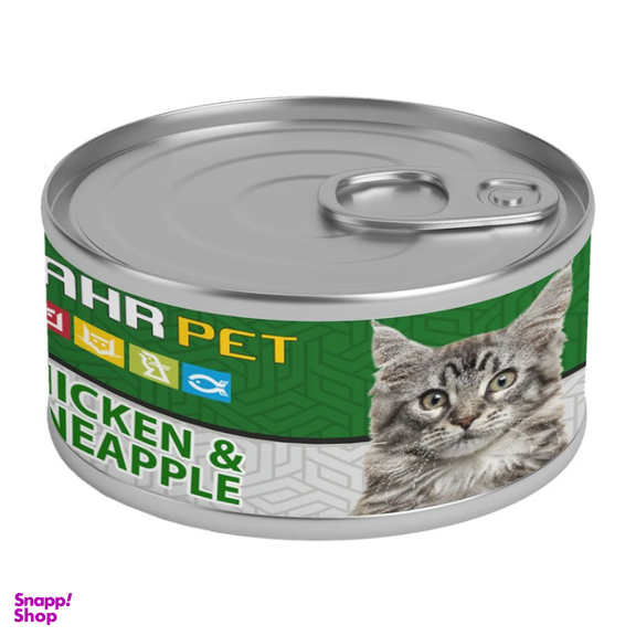 کنسرو نچرال گربه شهرپت مدل Chicken Pineapple وزن 120 گرم