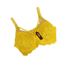 سوتین گیپور هارنس دار کد 3027 رنگ زرد