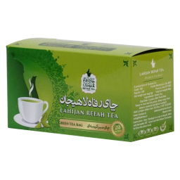 چای سبز کیسه ای رفاه لاهیچان بسته 20 عددی