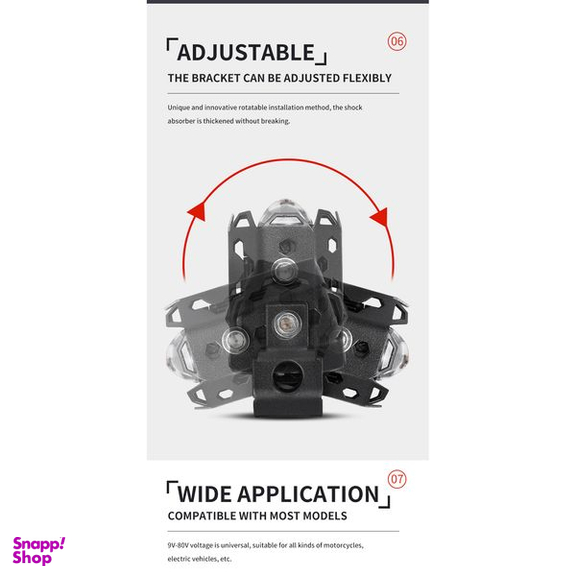 پرژکتور افرودی 40 وات خودرو مدل 4in1 بسته 2 عددی