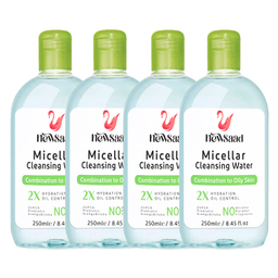 میسلار واتر نیوساد مدل Hydration مناسب پوست چرب حجم 250 میلی لیتر مجموعه 4 عددی