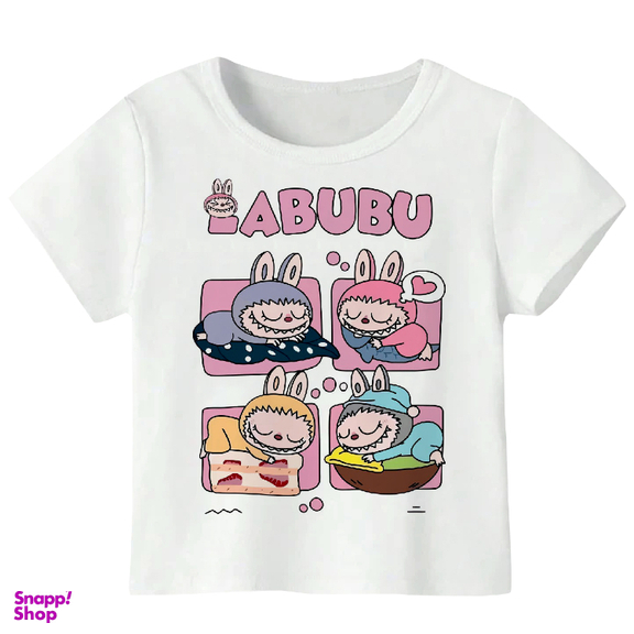 تیشرت دخترانه مدل LABUBU کد W177