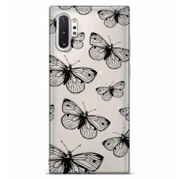کاور گوشی موبایل مگافون طرح پروانه مدل C54-B مناسب سامسونگ Galaxy Note 10 Plus
