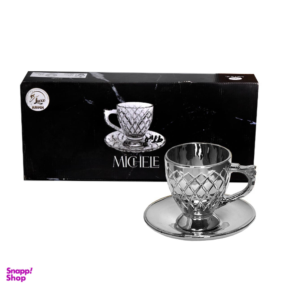 فنجان و نعلبکی مدل میشل بسته 6 عددی