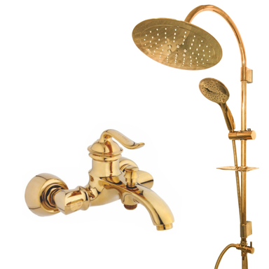 شیر حمام اندیکا همراه دوش حمام مدل دانوب کد D2