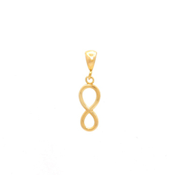 پلاک گردنبند طلا 18 عیار زنانه سی دا مهر طرح بی نهایت