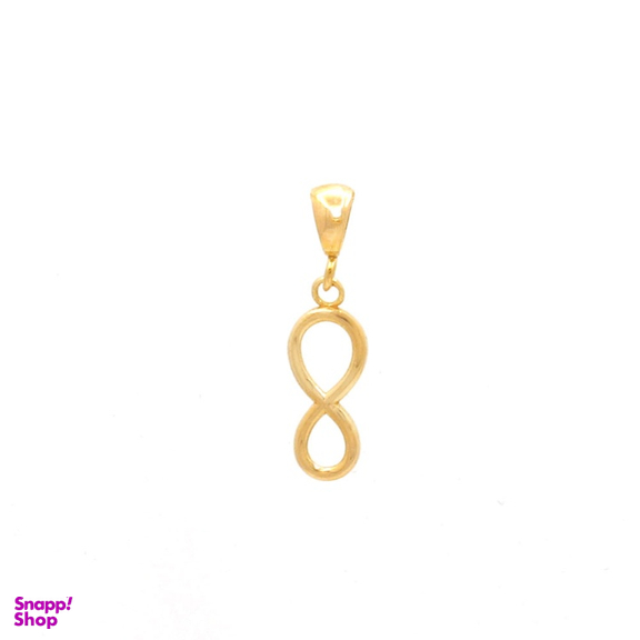 پلاک گردنبند طلا 18 عیار زنانه سی دا مهر طرح بی نهایت