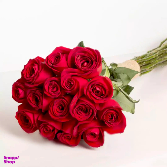 دسته گل رز طبیعی گل باختر کد 21323