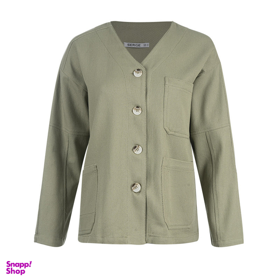 کت زنانه سرژه مدل 232158 رنگ سبز