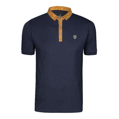 پولوشرت مردانه تکنیک پلاس 07 کد TS-118-SO-GH رنگ سرمه ای قهوه ای