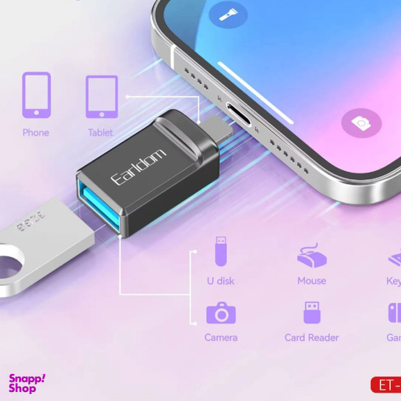 مبدل USB به لایتنینگ ارلدام مدل ET-OT86L