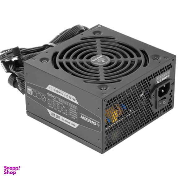 پاور گرین 600 وات مدل GP600A-ECO REV3.1 80Plus Standard