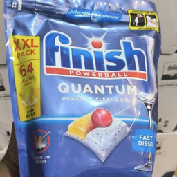 قرص ماشین ظرفشویی فینیش مدل Quantum XXL PACK رایحه لیمو بسته 64 عددی
