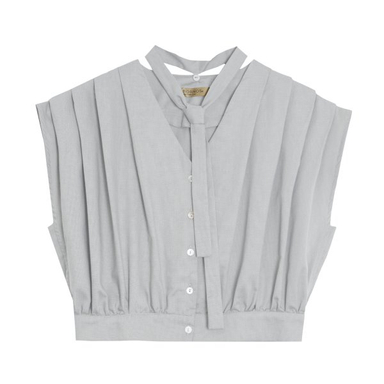 شومیز زنانه برنس مدل چکامه رنگ طوسی روشن