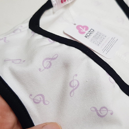 پیراهن زنانه کوزا مدل پنبه ای موسیقی کد 9225 رنگ مشکی