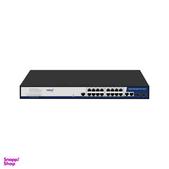 سوئیچ 16 پورت اچ آر یو آی مدل HR-AFGM-1622S-300