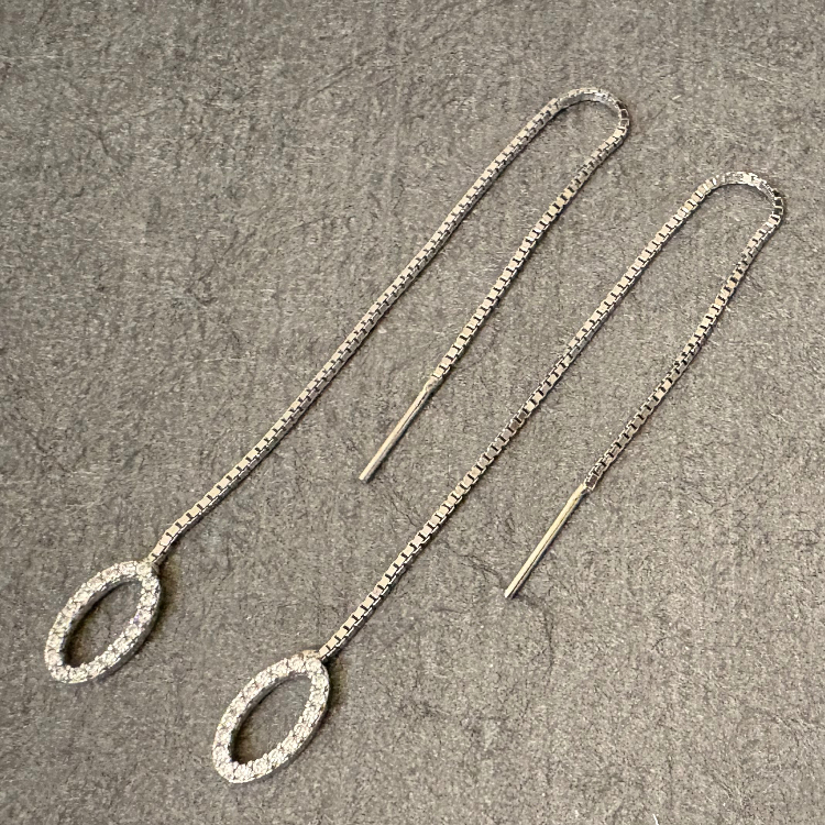 گوشواره نقره زنانه گیرا مدل Oval کد G0688