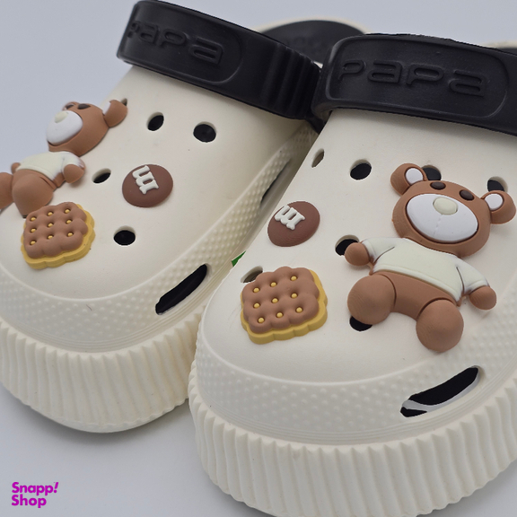 صندل بچگانه پاپا مدل کراکس کد 464946 رنگ کرم