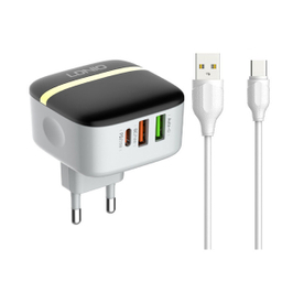 شارژر دیواری الدینیو مدل A3513Q به همراه کابل usb-c