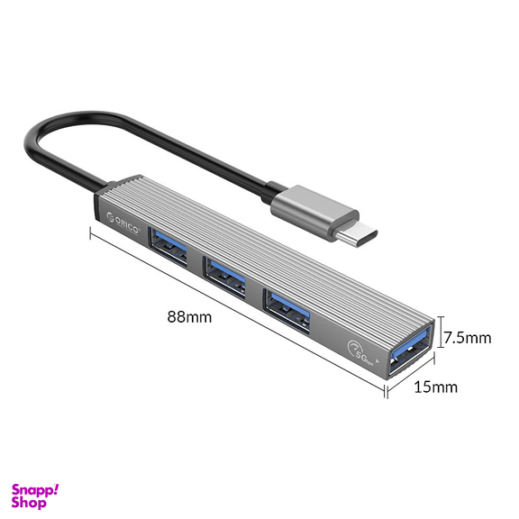 هاب 4 پورت اوریکو مدل AH-13 Type-C