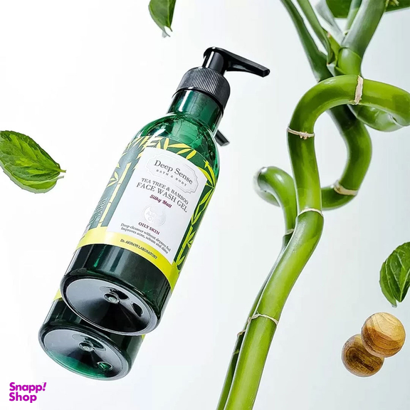 ژل شستشوی صورت دیپ سنس مدل Amla Oil حاوی عصاره درخت چای و بامبو حجم 250 میلی‌ لیتر
