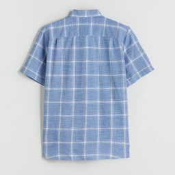 پیراهن آستین کوتاه مردانه ال سی وایکیکی مدل charder رنگ آبی