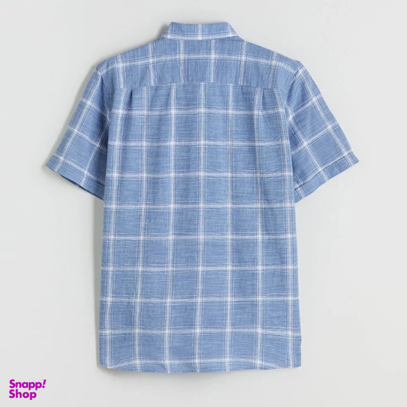 پیراهن آستین کوتاه مردانه ال سی وایکیکی مدل charder رنگ آبی