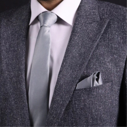 ست کراوات و دستمال جیب مردانه آیکت مدل Basic