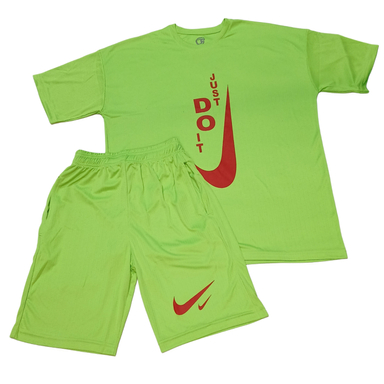 ست تیشرت و شلوارک ورزشی مردانه طرح just do it کد 1377