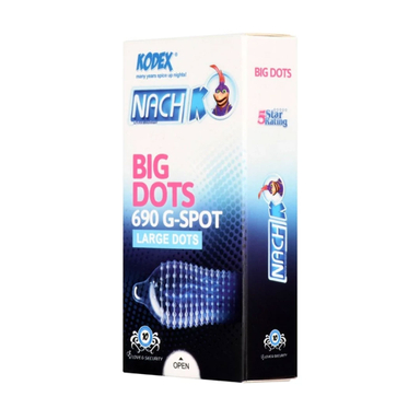 کاندوم خاردار ناچ کدکس مدل Big Dots بسته 10 عددی