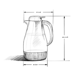 فلاسک اینجوی مدل Thermal jug alba گنجایش 1 لیتر
