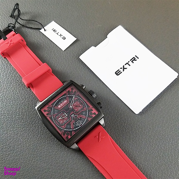 ساعت عقربه ای مردانه اکستری کد X6076-C مشکی قرمز