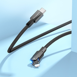 کابل دیتا 27 وات Type-C به Lightning بروفون مدل BU41 طول 1.2 متر