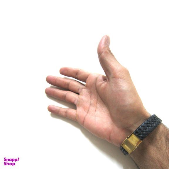 دستبند مردانه مدل sarvakcharm کد 2003m رنگ مشکی