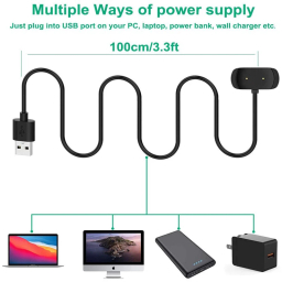 کابل شارژ مغناطیسی مدل AGS-001 مناسب برای ساعت هوشمند شیائومی Amazfit GTS 2 mini