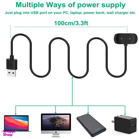 کابل شارژ مغناطیسی مدل AGS-001 مناسب برای ساعت هوشمند شیائومی Amazfit GTS 2 mini