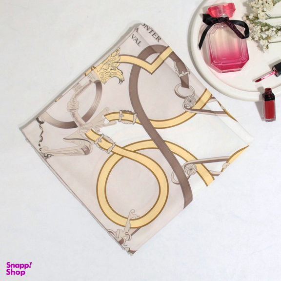 روسری زنانه آنالیا مدل ابریشم دور دست دوز کد 6057