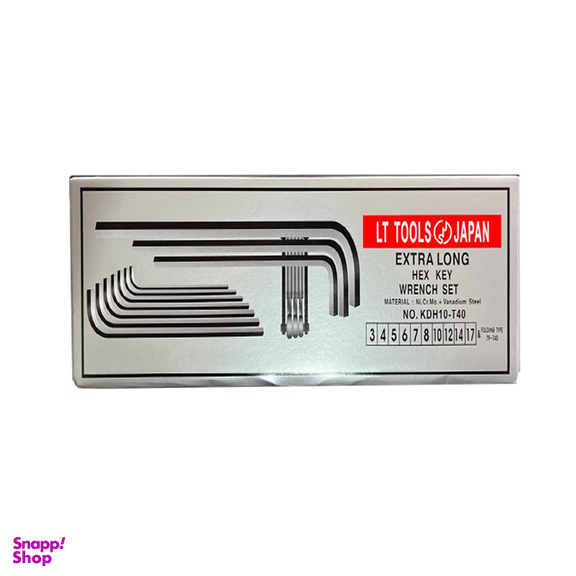آچار آلن لایت مدل KDH10-T40 مجموعه 18 عددی