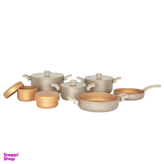 سرویس قابلمه و تابه گرانیت 12 پارچه لیدوما مدل ولیا