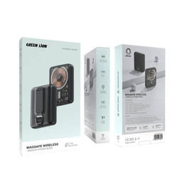 پاوربانک مغناطیسی گرین لاین مدل Chambers MagSafe ظرفیت 10000 میلی آمپر ساعت