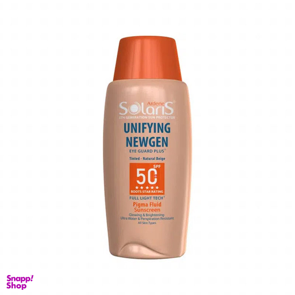 فلوئید ضدآفتاب آردن سولاریس مدل Unifying Newgen SPF 50 رنگ بژ طبیعی حجم 75 میلی لیتر