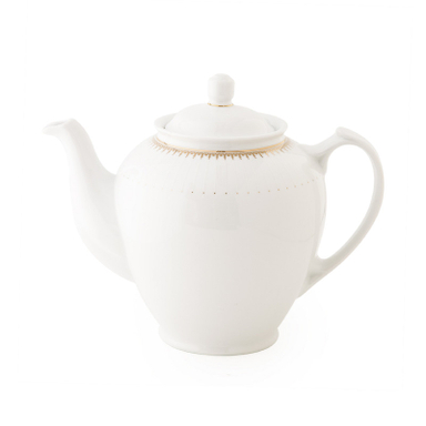 قوری چینی زرین ایران مدل هیئتی 16 سپیدار درجه عالی