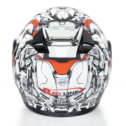 کلاه کاسکت فک متحرک ردلاین مدل 939 Red Luse به همراه کاور