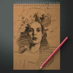 دفتر طراحی مستر راد مدل پیکاسو طرح نقاشی کد Design 1710