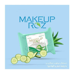دستمال مرطوب میکاپ رز (Makeup Rose) مدل Aloevera بسته 25 عددی