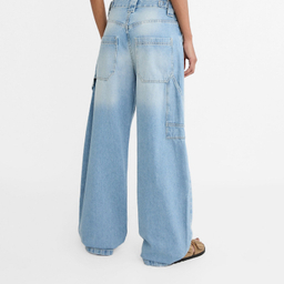 شلوار جین زنانه طرح استرادیواریوس مدل 470 رنگ آبی